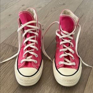 Kids Pink High-Top Sneakers